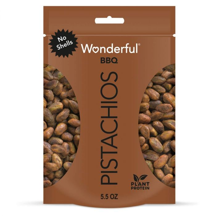 WONDERFUL PISTACHIOS: BBQ No Shells, 5.5 oz