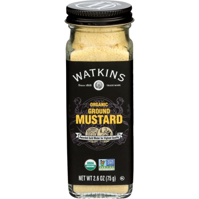 WATKINS: Organic Ground Yellow Mustard, 2.6 oz