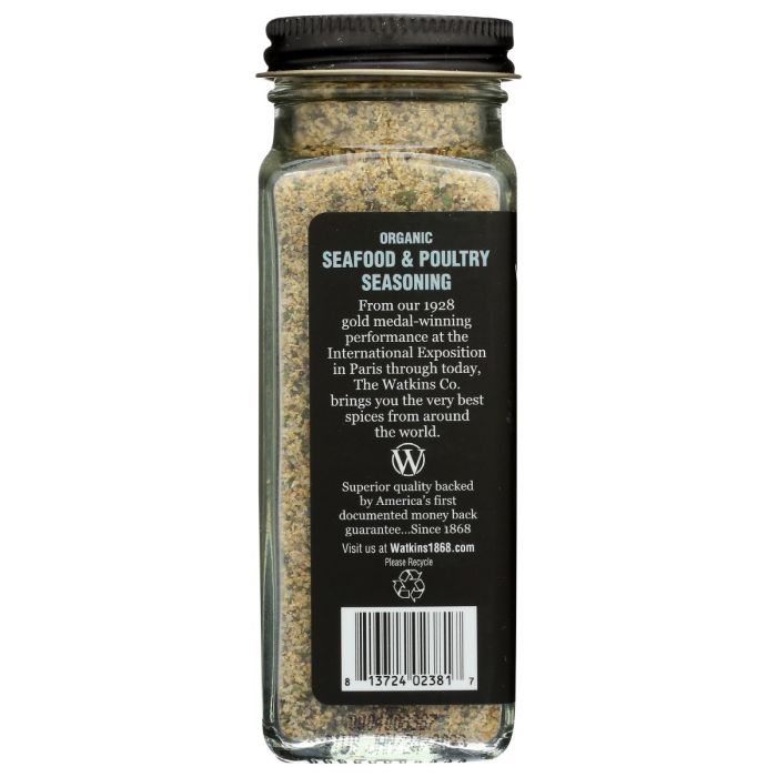 WATKINS: Organic Seafood Poultry Seasoning, 3.3 oz