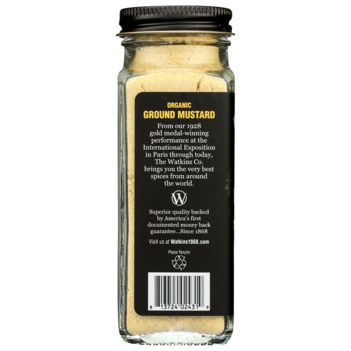 WATKINS: Organic Ground Yellow Mustard, 2.6 oz