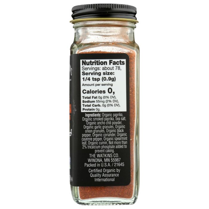 WATKINS: Organic Harissa Seasoning, 2.5 oz