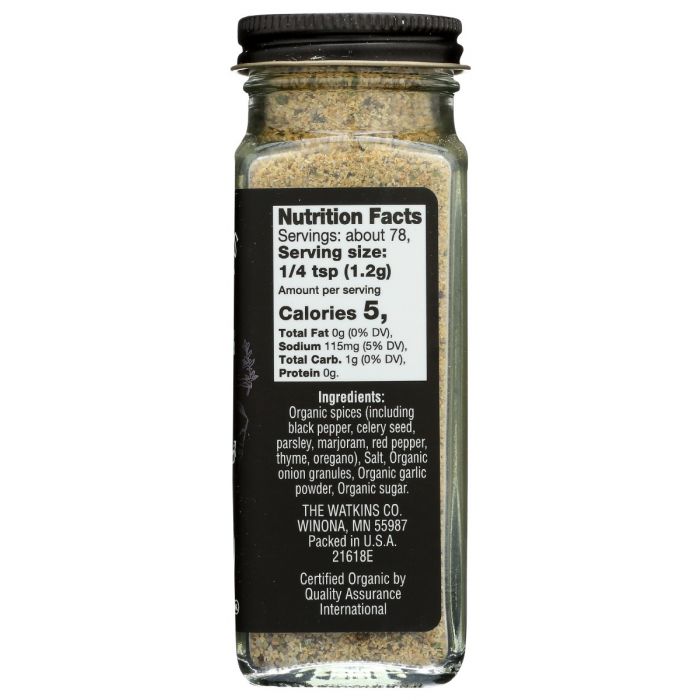 WATKINS: Organic Seafood Poultry Seasoning, 3.3 oz