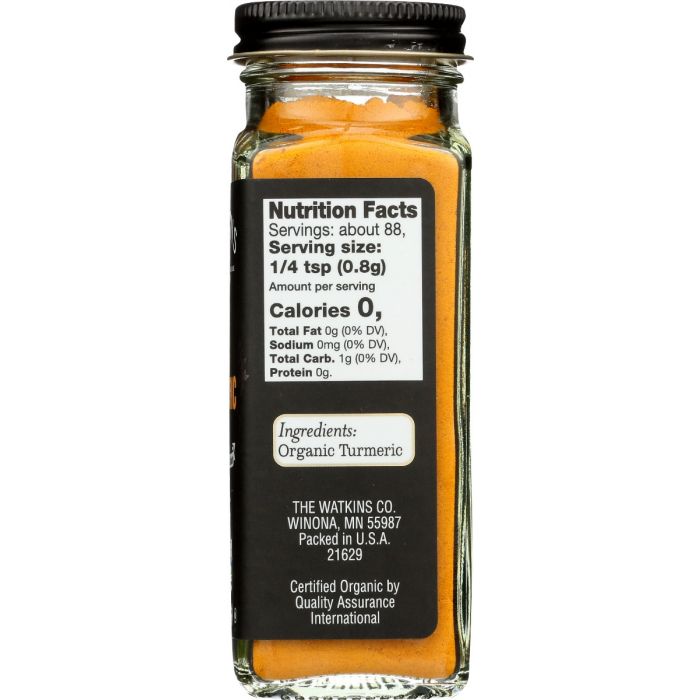 WATKINS: Organic Ground Turmeric, 2.4 oz