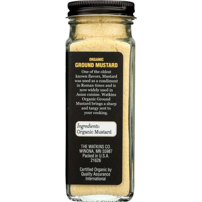 WATKINS: Organic Ground Yellow Mustard, 2.6 oz