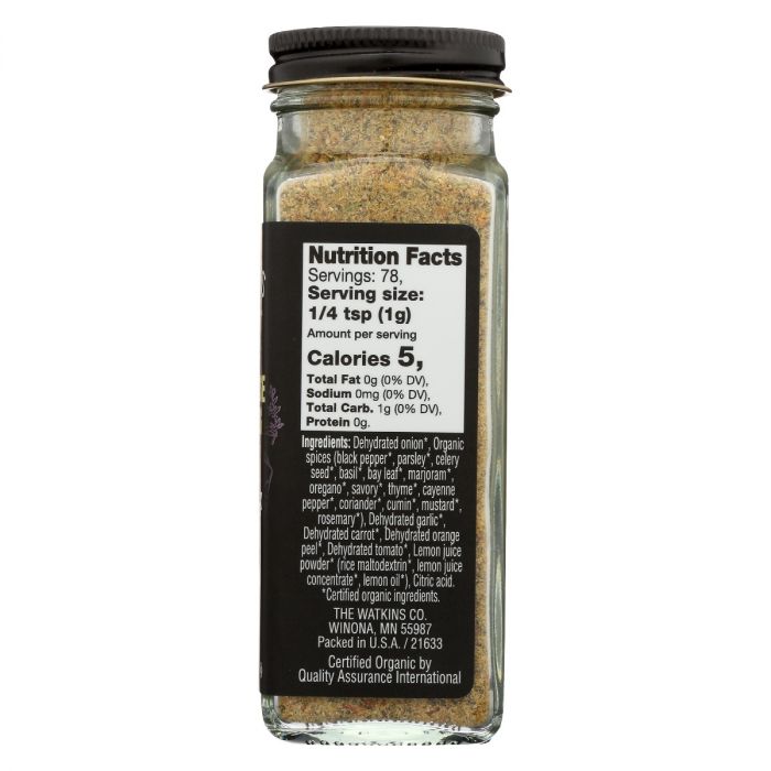 WATKINS: All Purpose Seasoning Salt Free, 2.7 oz