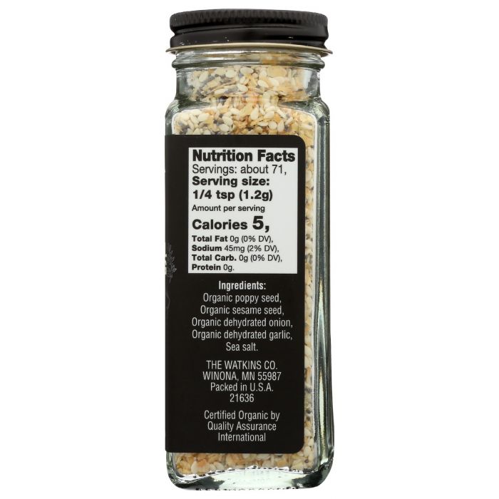 WATKINS: Everything Bagel Seasoning, 3 oz