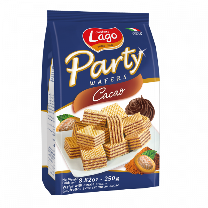 GASTONE LAGO: Cacao Wafers Party Bag, 8.82 oz