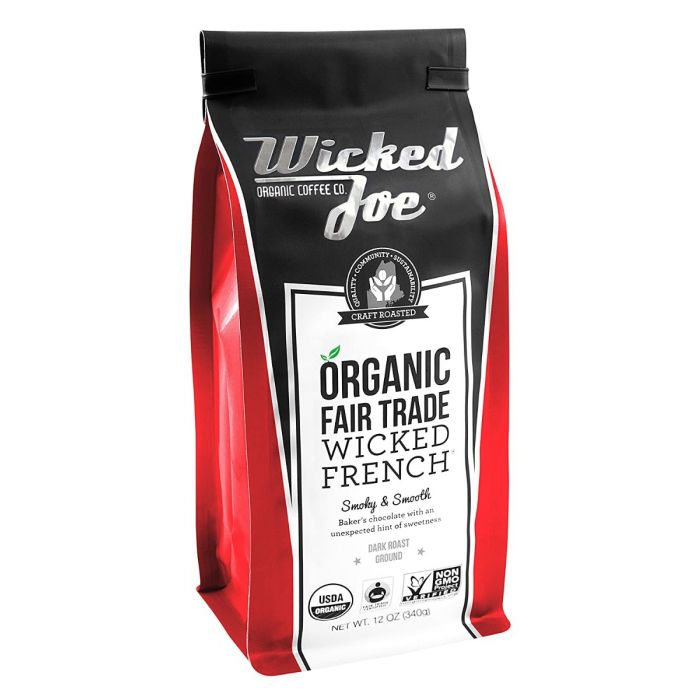 WICKED JOE COFFEE: Organic Fair Trade Wicked French, 12 oz