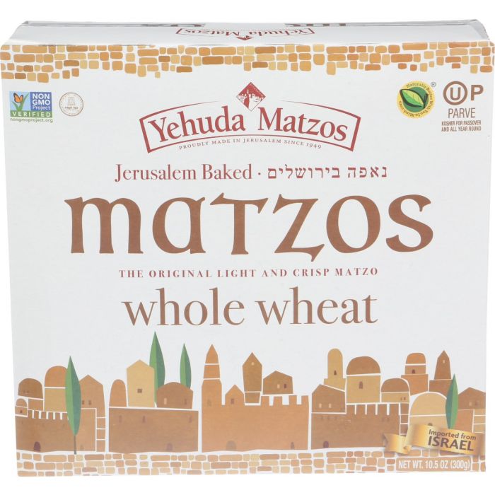 YEHUDA: Whole Wheat Daily Matzo Thins, 10.5 oz