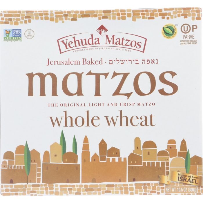 YEHUDA: Whole Wheat Daily Matzo Thins, 10.5 oz