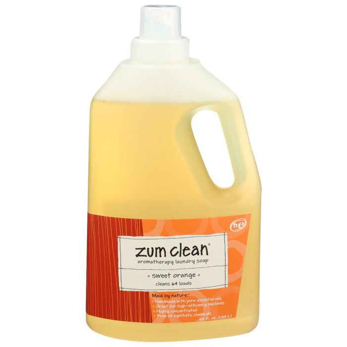 ZUM: Sweet Orange Laundry Soap, 64 fo